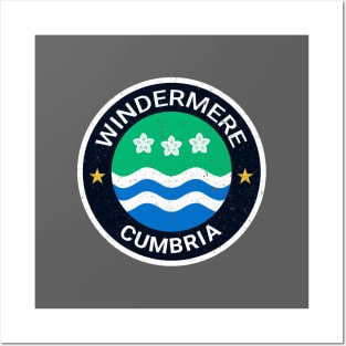 Windermere - Cumbria Flag Posters and Art